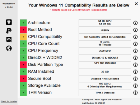 check if your pc can run windows 11