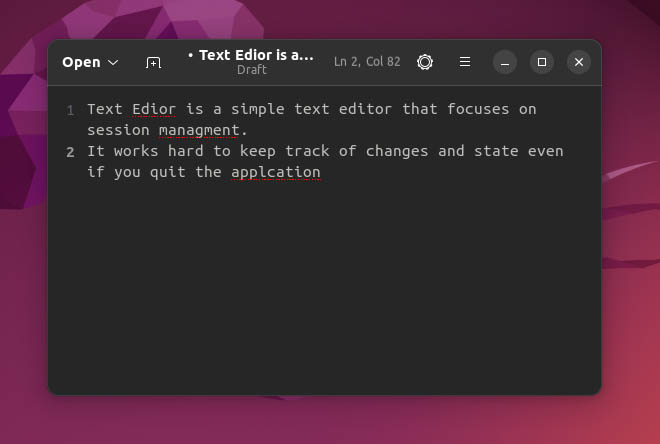 GNOME text editor spell check