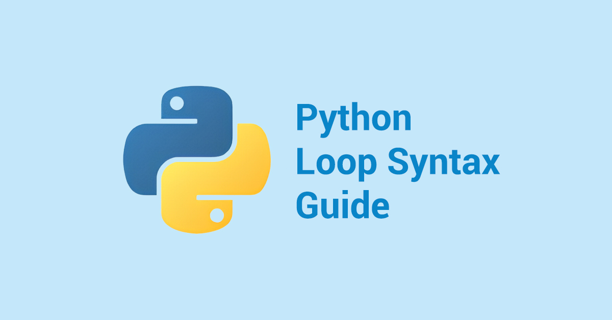 Python loop syntax feature image