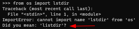 Improved import error message