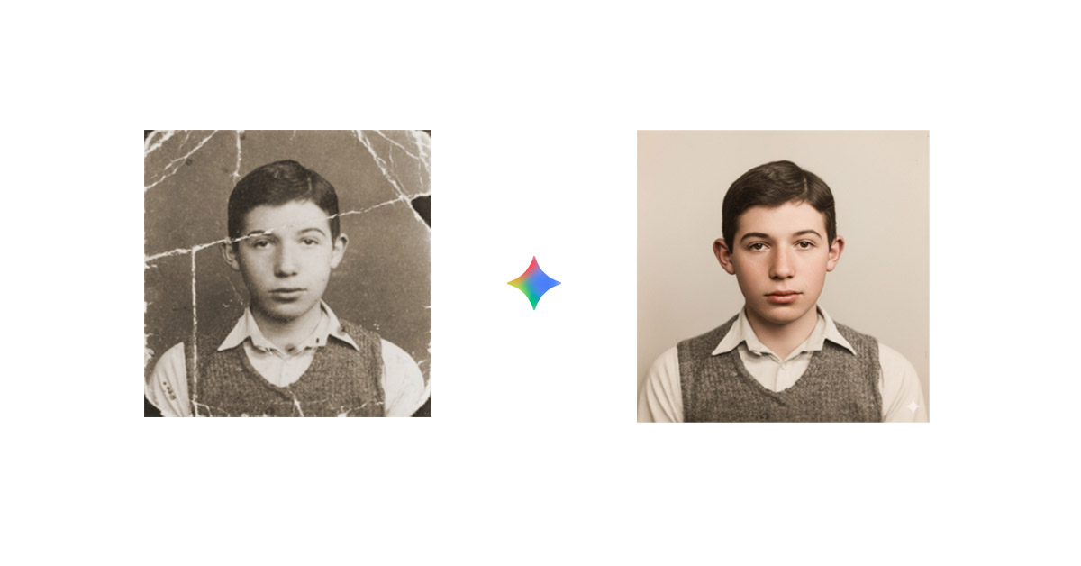 Gemini prompts for image restoration feature image
