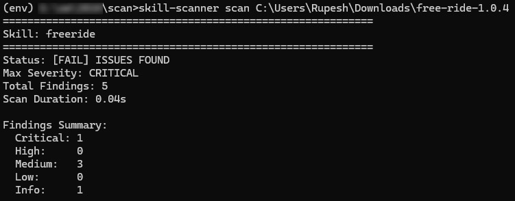 Skill scanner by cisco